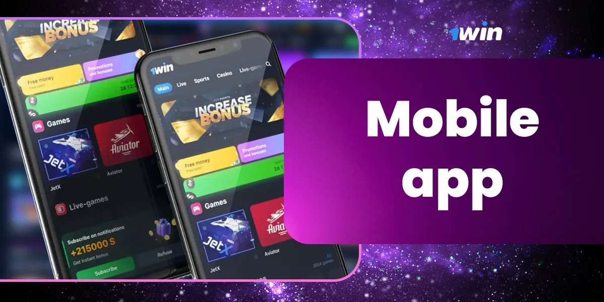 Mobile application of online bookmaker 1Win Nigeria