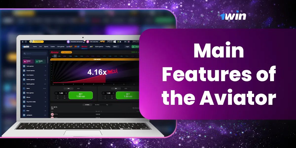 Main features of the 1Win online platform