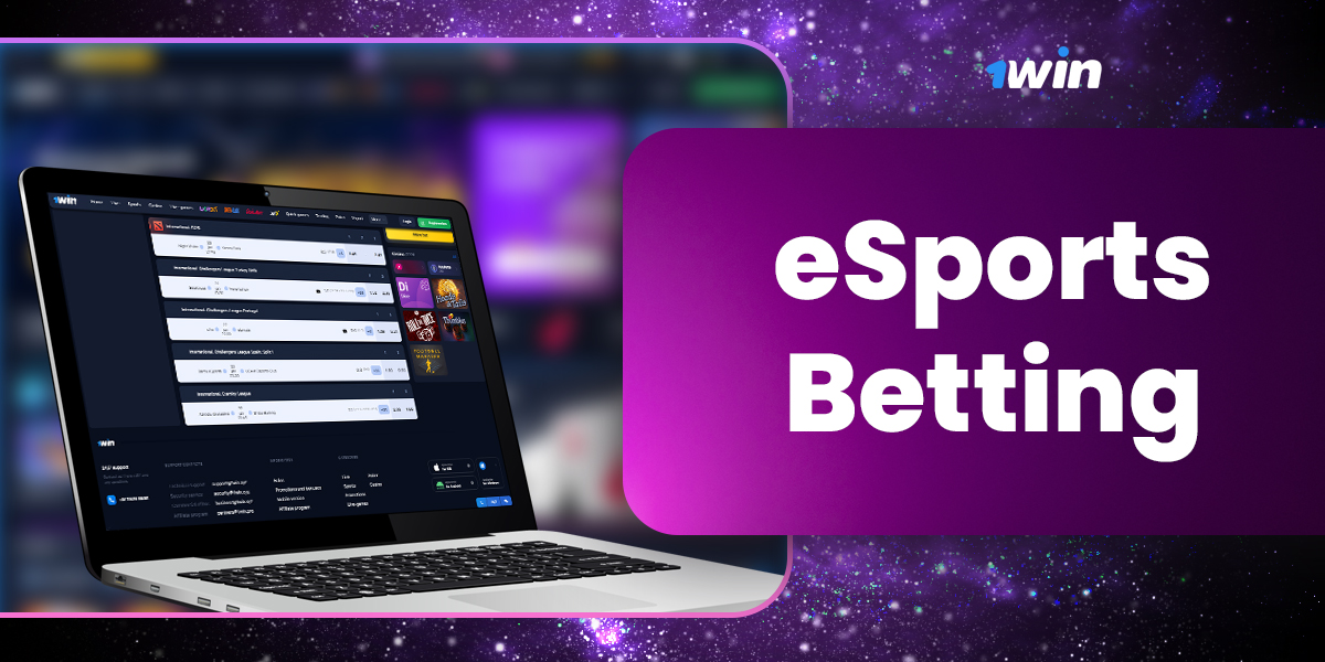 Features of eSports section on the site of online bookmaker 1 Win